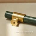 Drawer Door Pull Brass Knob Stones Marble Handles